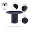 Manhattan Comfort Round Dining Set of 7, 59.05 in L, American Solid Ash Wood, Black and Grey 6-DT05DCCA06-GY - alternate 3